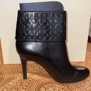 Coach soft leather booties